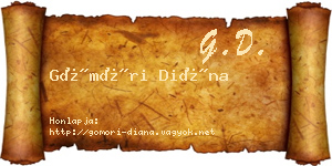 Gömöri Diána névjegykártya
